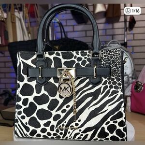 Michael Kors Calf Hair Hamilton Small Satchel MSRP $558